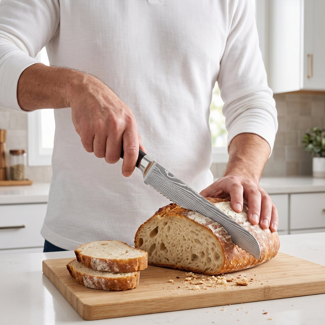 Pankiri Bread Knife (8") - Sumi Series
