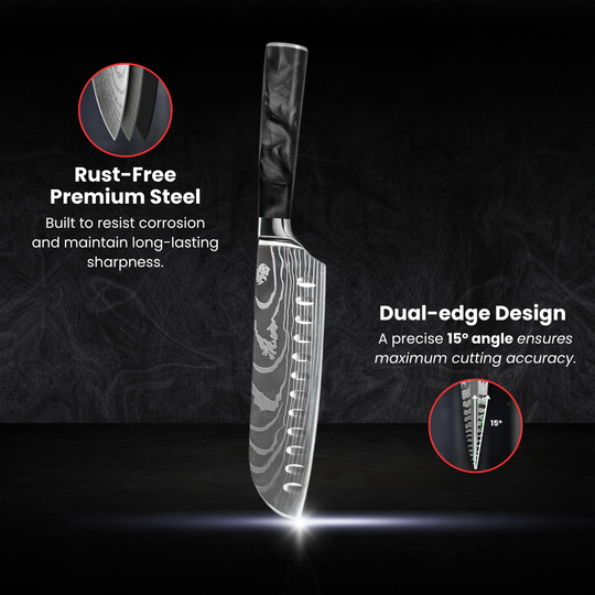 Santoku All-Purpose Knife (7") - Sumi Series