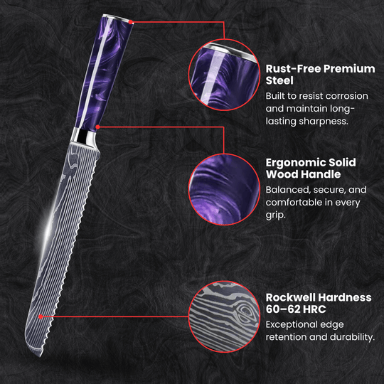 Pankiri Bread Knife (8") - Yozora Series