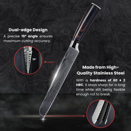 Pankiri Bread Knife (8") - Takumi Series